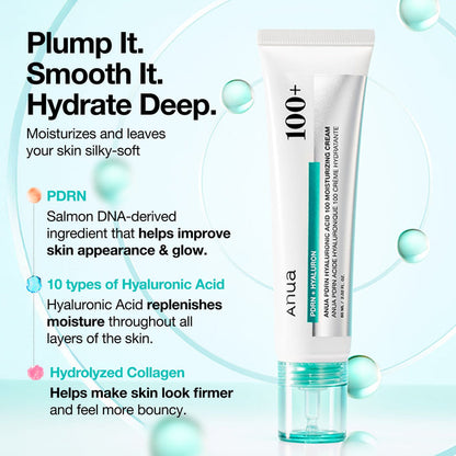 Anua PDRN Hyaluronic Acid 100 Moisturizing Cream