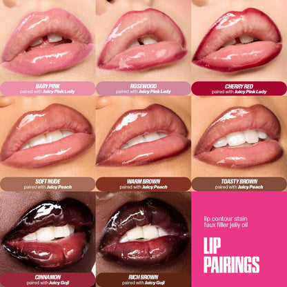 HUDA BEAUTY Lip Contour Lip Stain for 12-Hour Wear