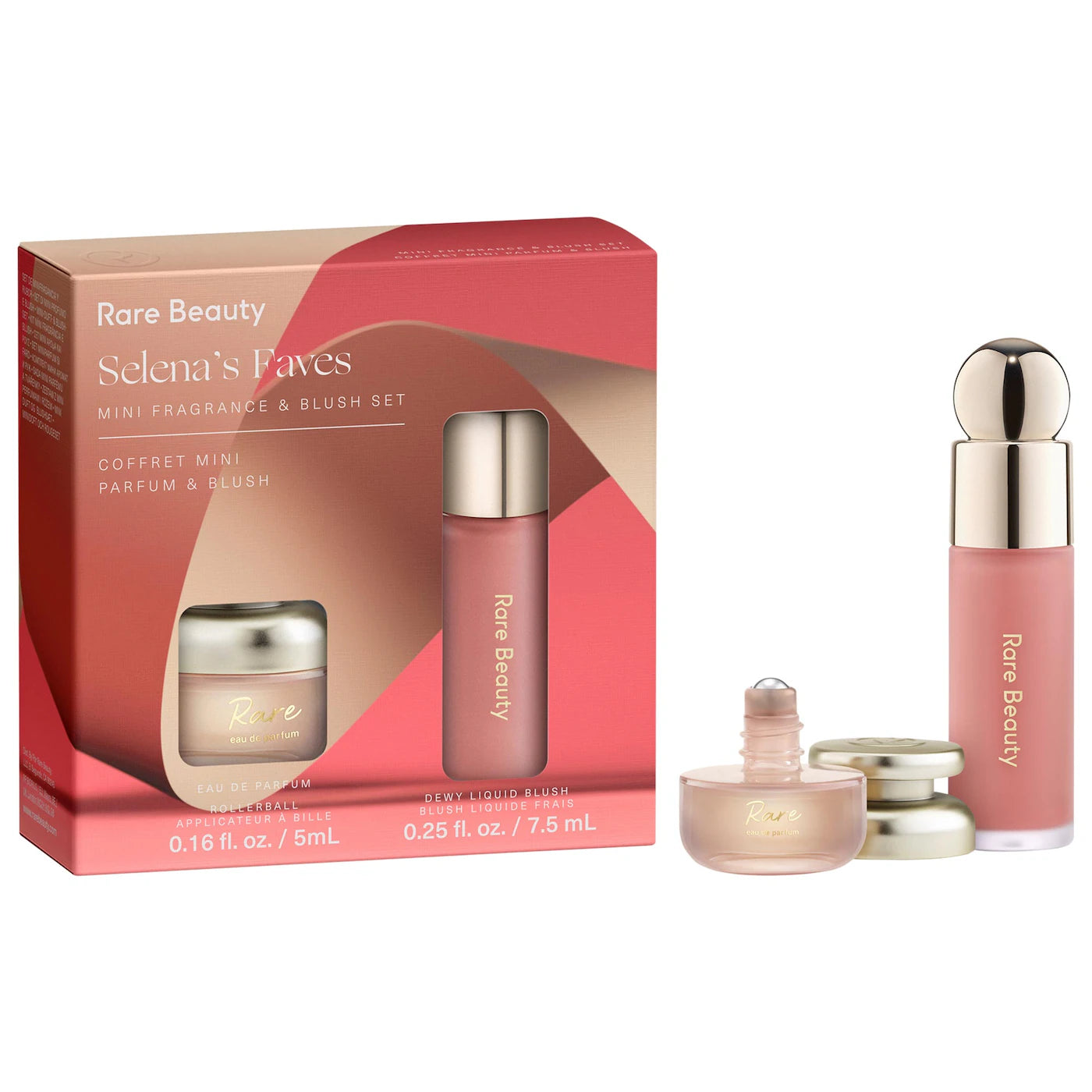 RARE BEAUTY Selena's Faves Mini Fragrance & Blush Set