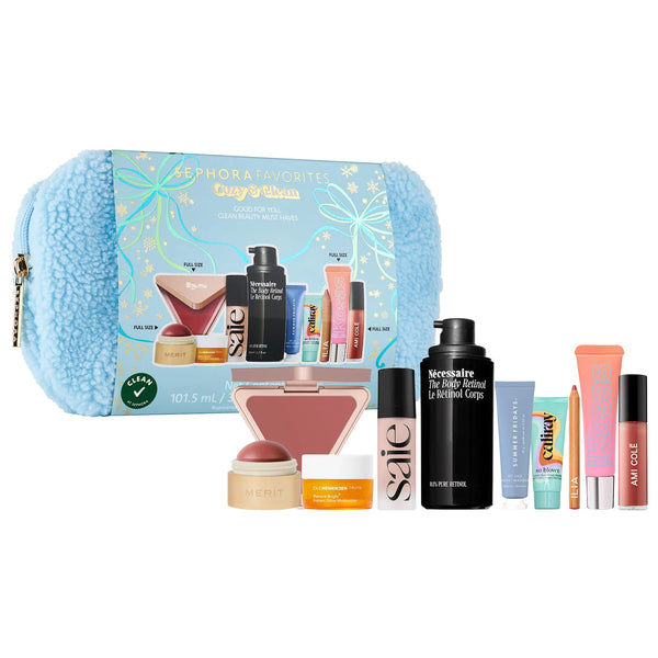 SEPHORA FAVOURITE Cozy and Clean Makeup and Skincare Set