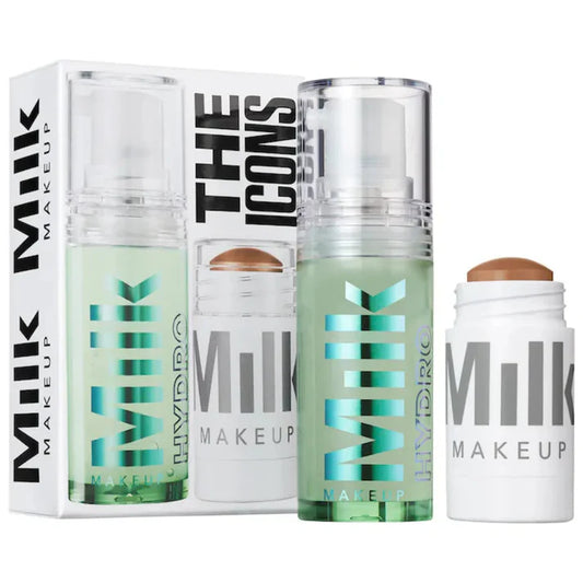 The Icons Set hydrating primer + cream bronzer