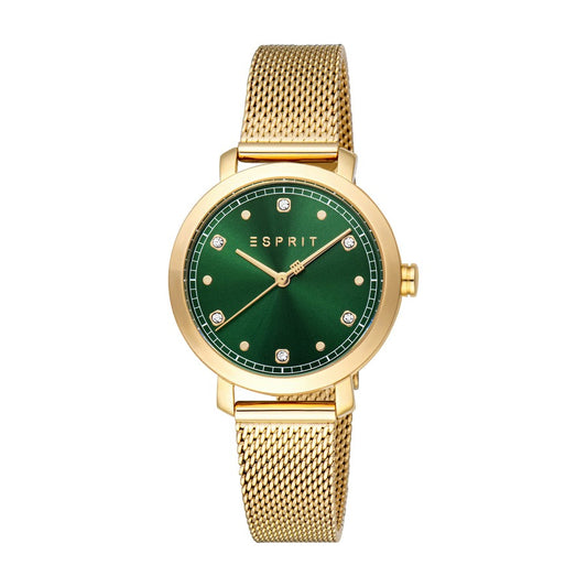 Jessica Simpson Green and Gold Women's Watch