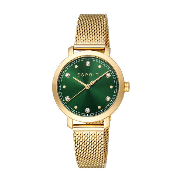 Jessica Simpson Green and Gold Women's Watch