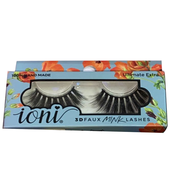 Ioni Cosmetics Bon Voyage Faux Mink Vegan Handmade Eyelashes Set