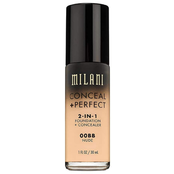 Milani Conceal + Perfect 2-in-1 Foundation + Concealer, Medium Beige, 1.0 fl oz
