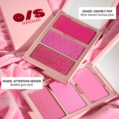 ONE/SIZE by Patrick Starrr Cheek Clapper 3D Blush Trio Palette