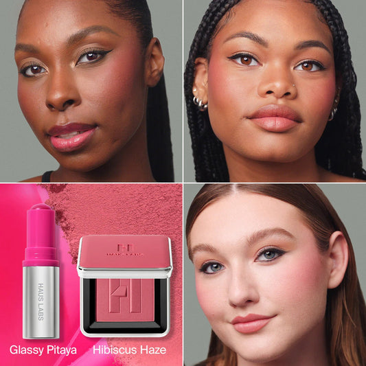 HAUS LABS BY LADY GAGA  Color Fuse Talc-Free Blush Powder With Fermented Arnica