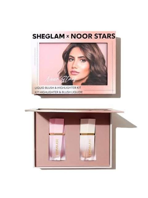 SHEGLAM X NOOR STARS LIQUID BLUSH & HIGHLIGHTER KIT